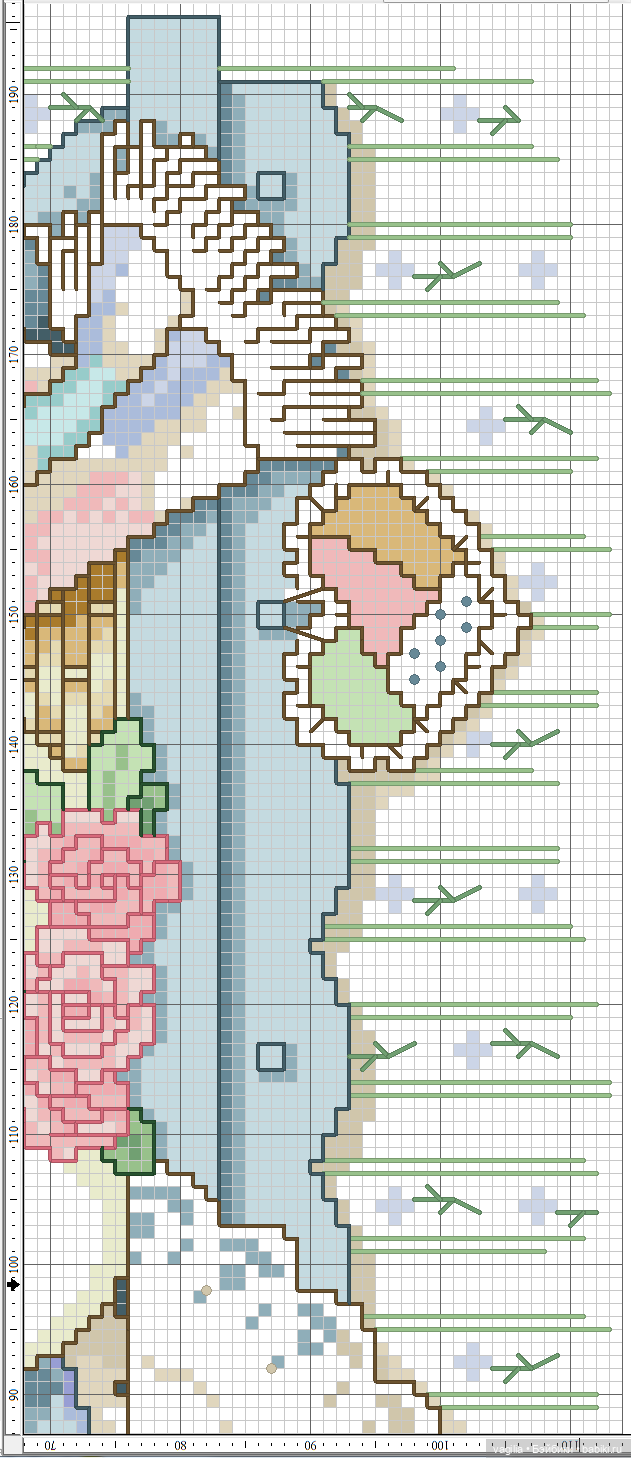 Садово огородные схемки крестиком