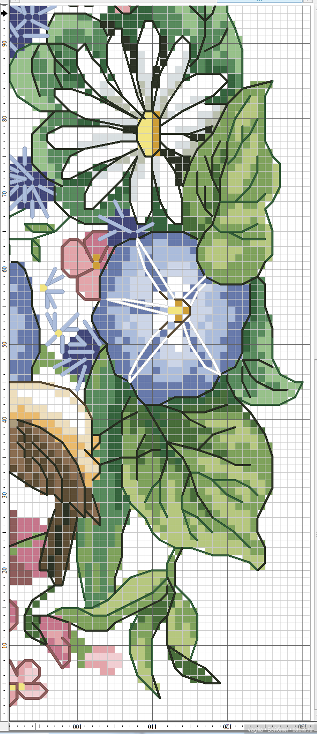 Садово огородные схемки крестиком