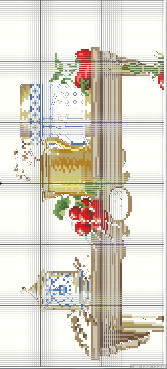 Садово огородные схемки крестиком