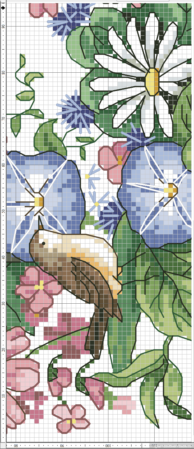 Садово огородные схемки крестиком