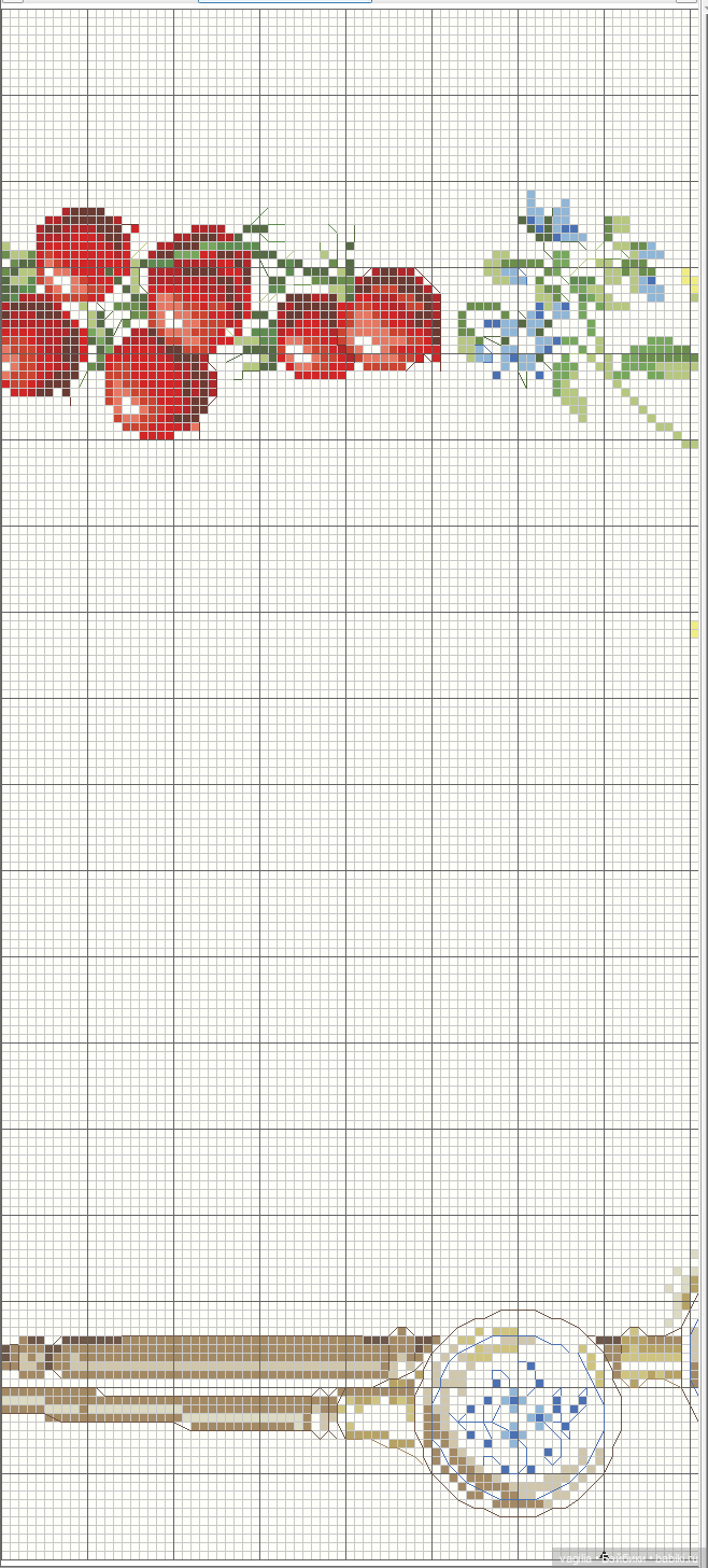 Садово огородные схемки крестиком