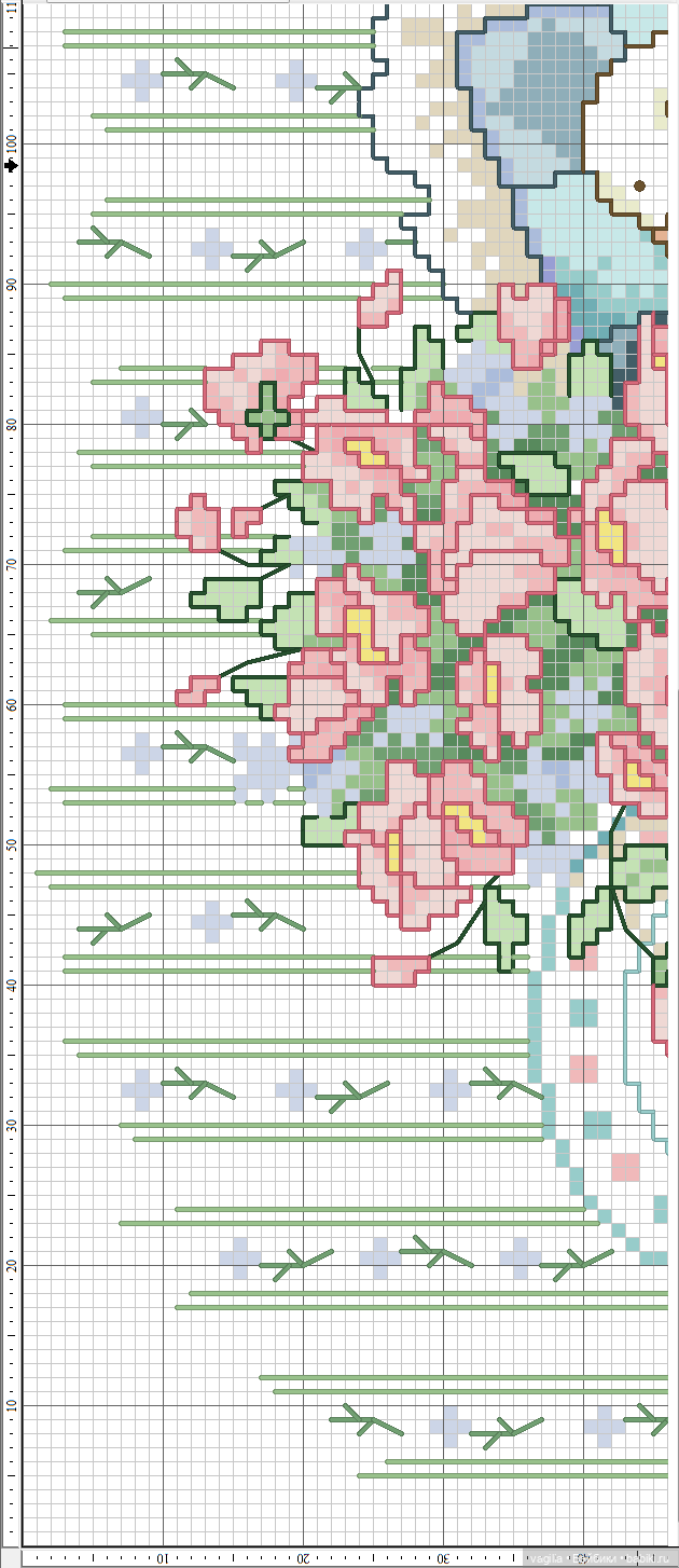 Садово огородные схемки крестиком