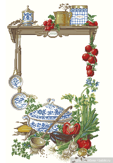 Садово огородные схемки крестиком