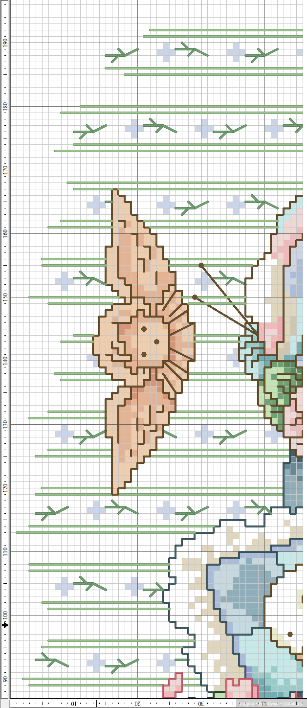 Садово огородные схемки крестиком