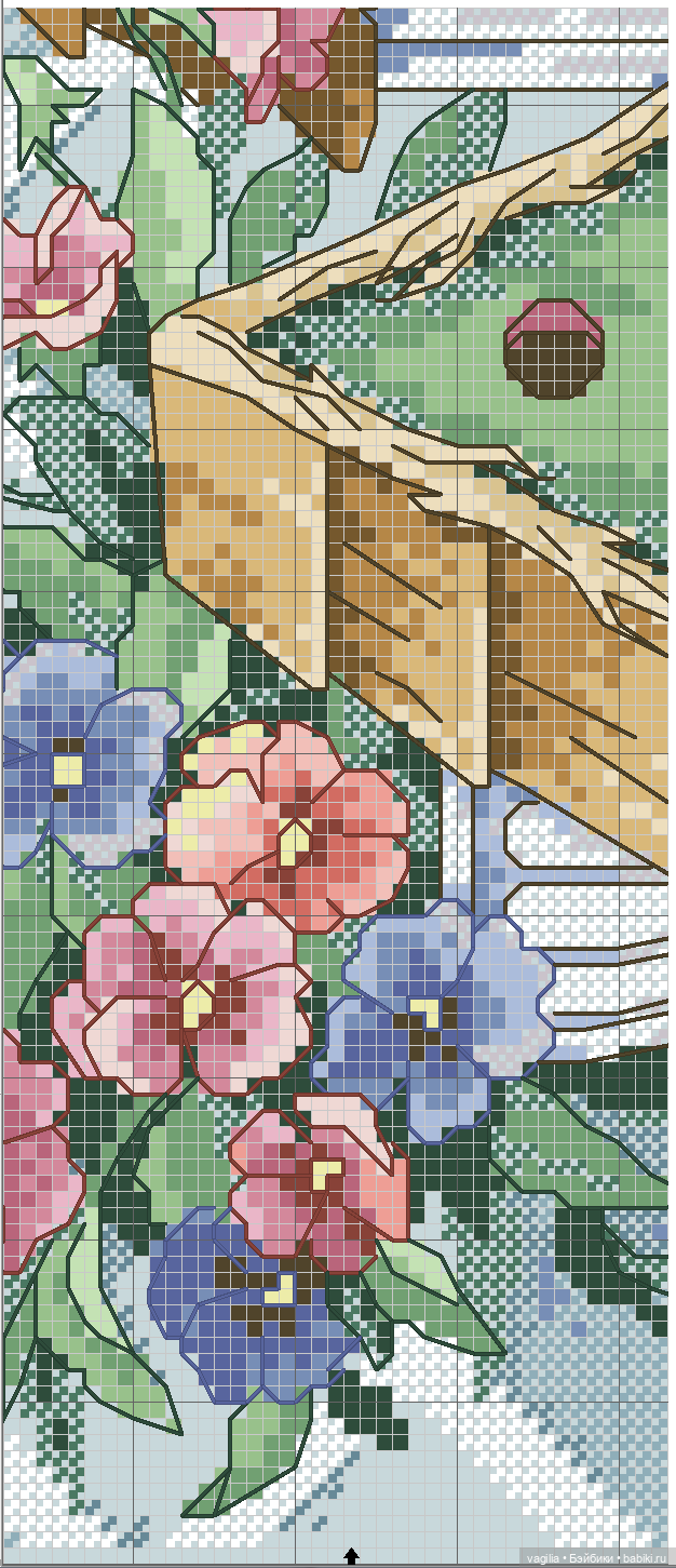 Садово огородные схемки крестиком