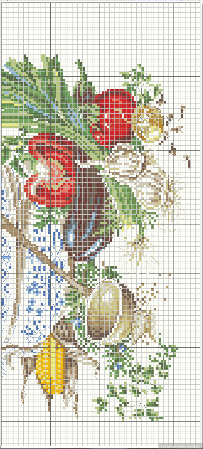 Садово огородные схемки крестиком