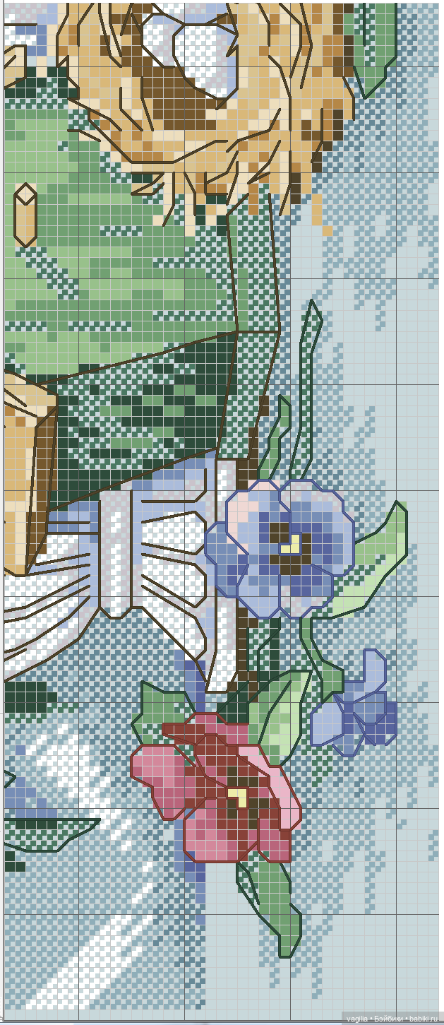 Садово огородные схемки крестиком