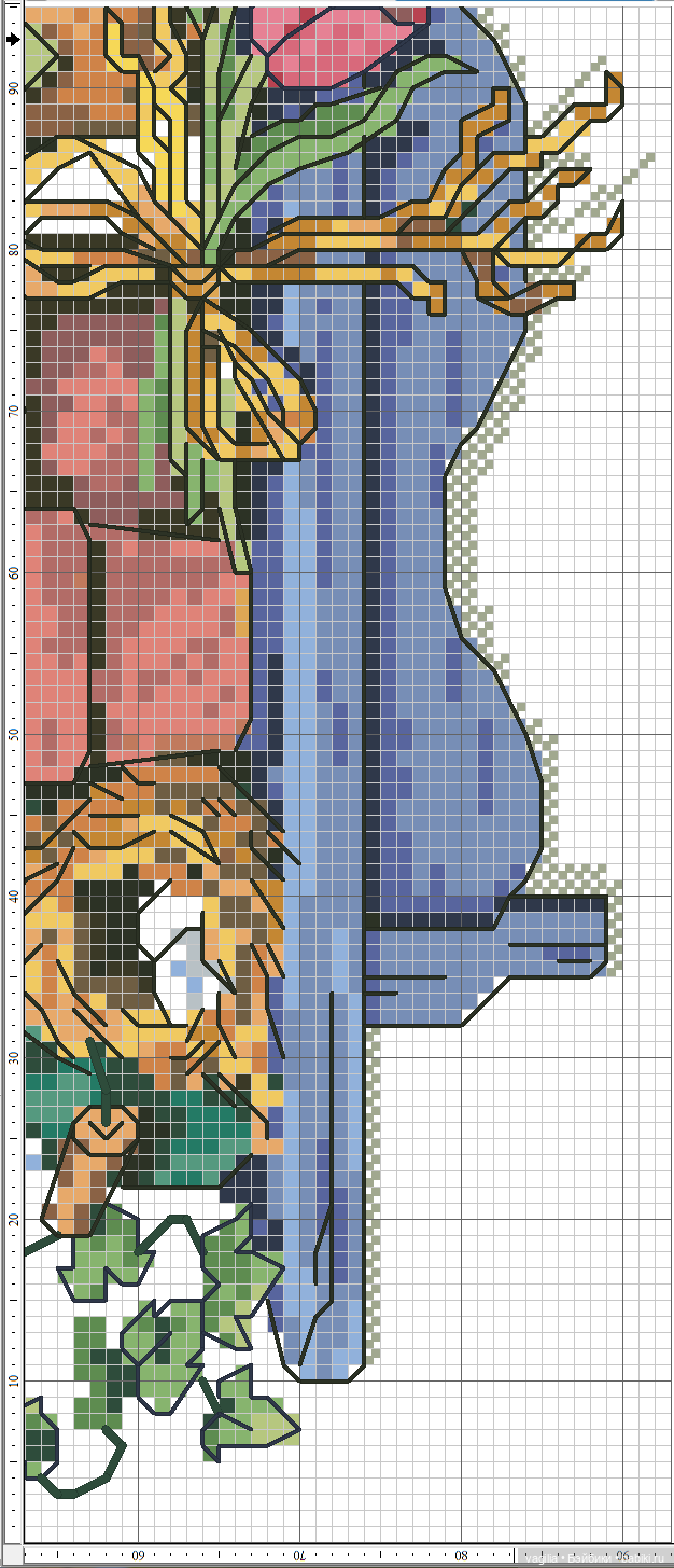 Садово огородные схемки крестиком