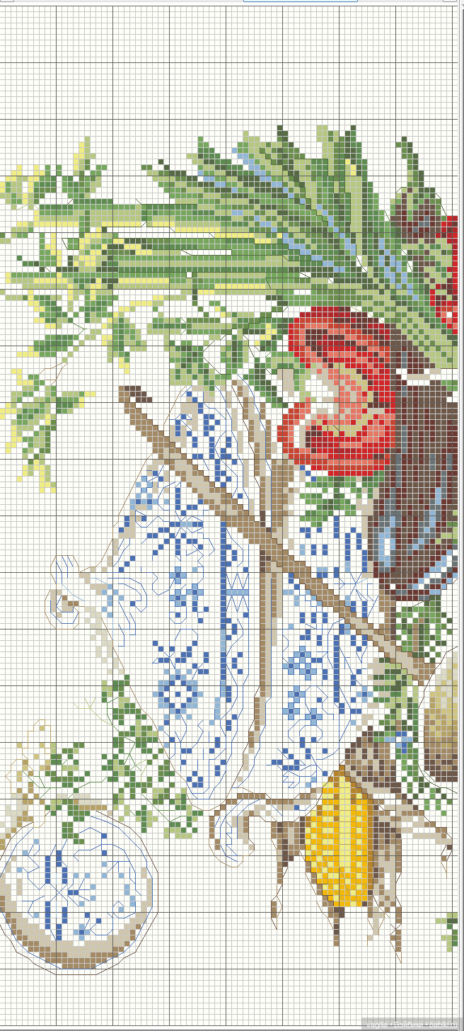 Садово огородные схемки крестиком