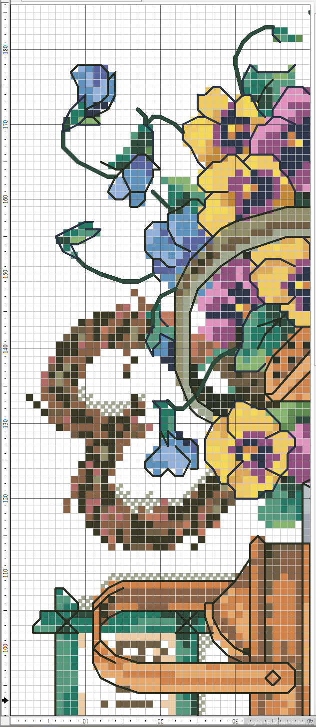 Садово огородные схемки крестиком