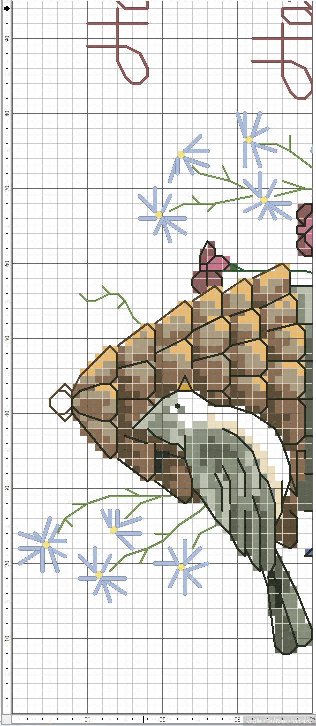 Садово огородные схемки крестиком