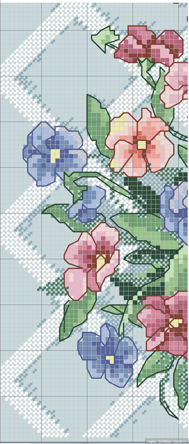 Садово огородные схемки крестиком