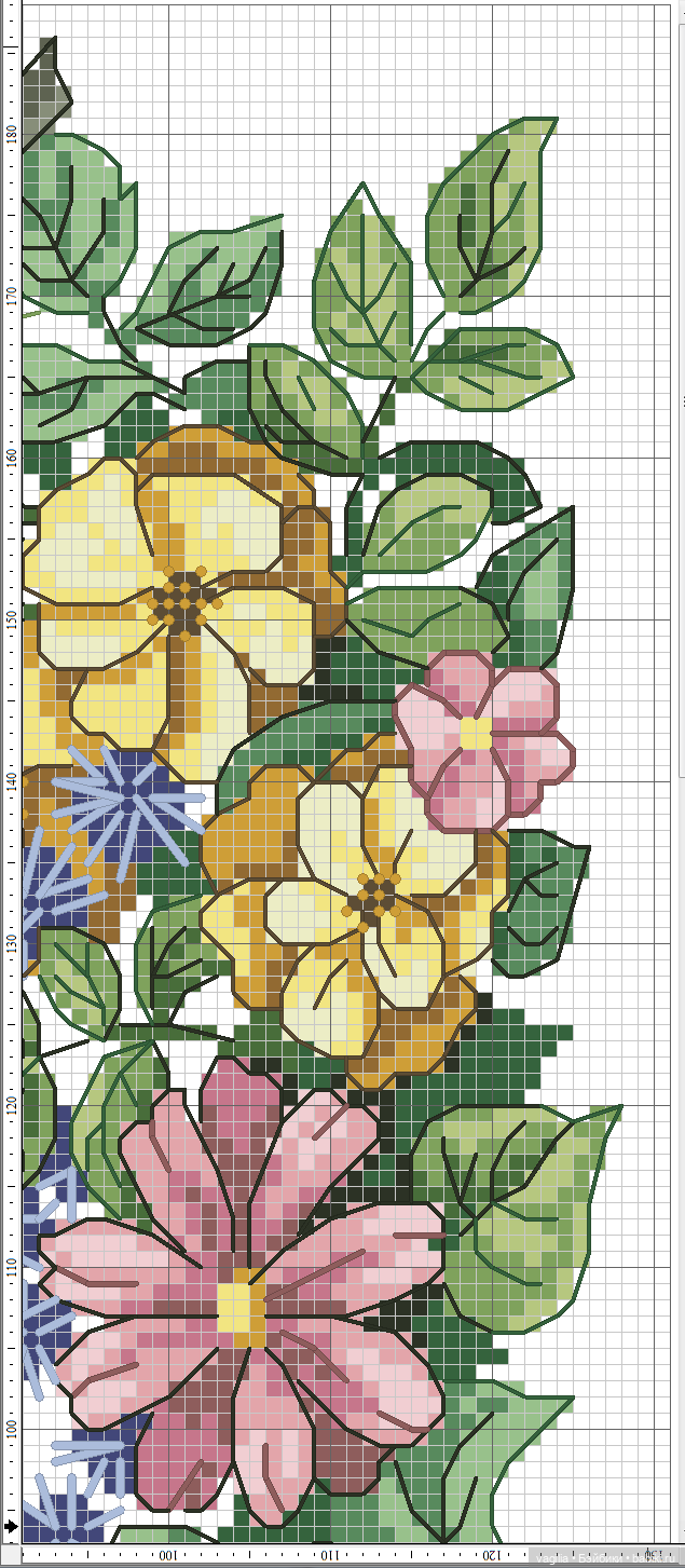 Садово огородные схемки крестиком