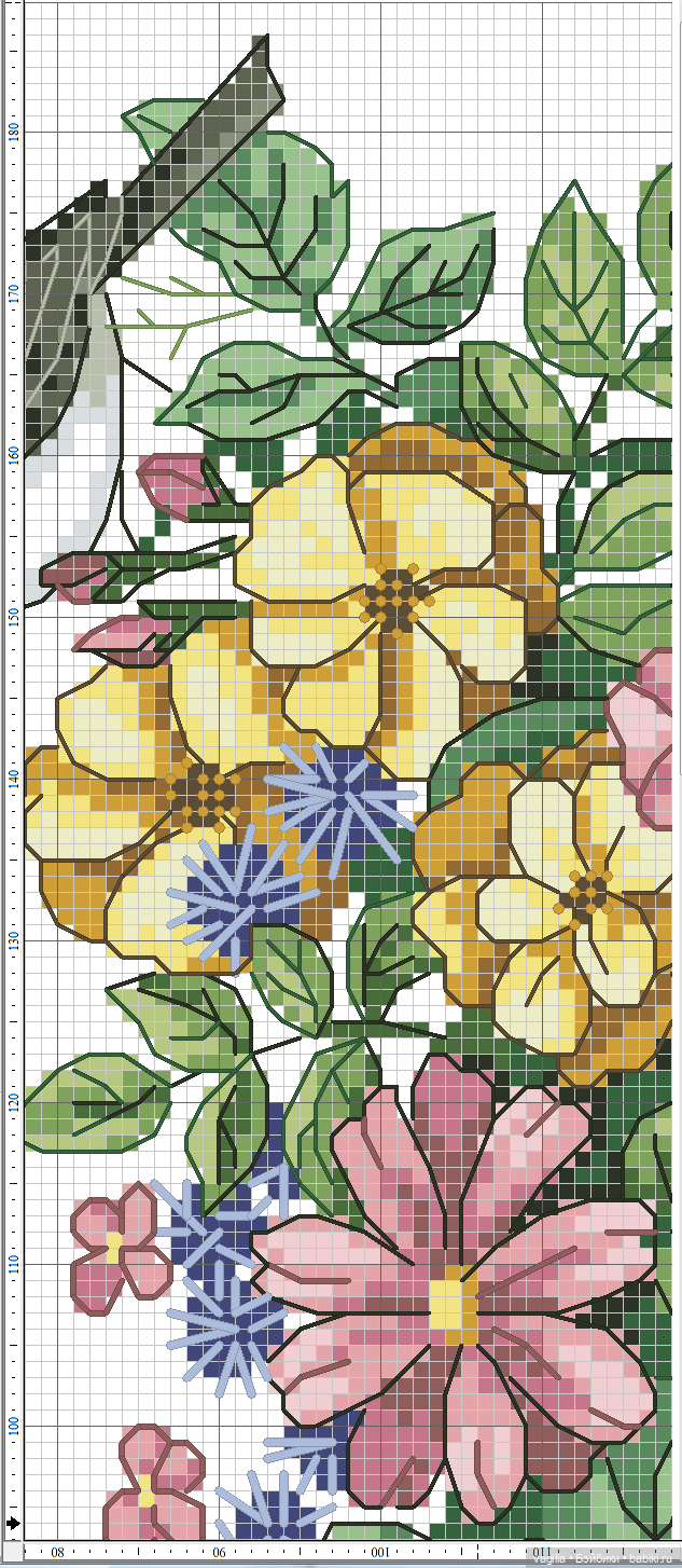 Садово огородные схемки крестиком