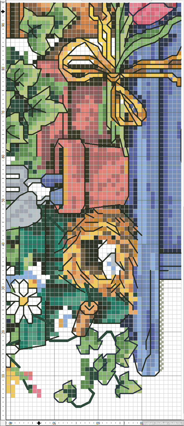 Садово огородные схемки крестиком