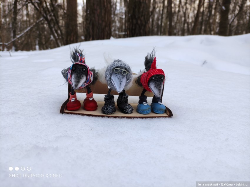 Лес, вороны Клара, Клавдия и их бабушка Евдокия