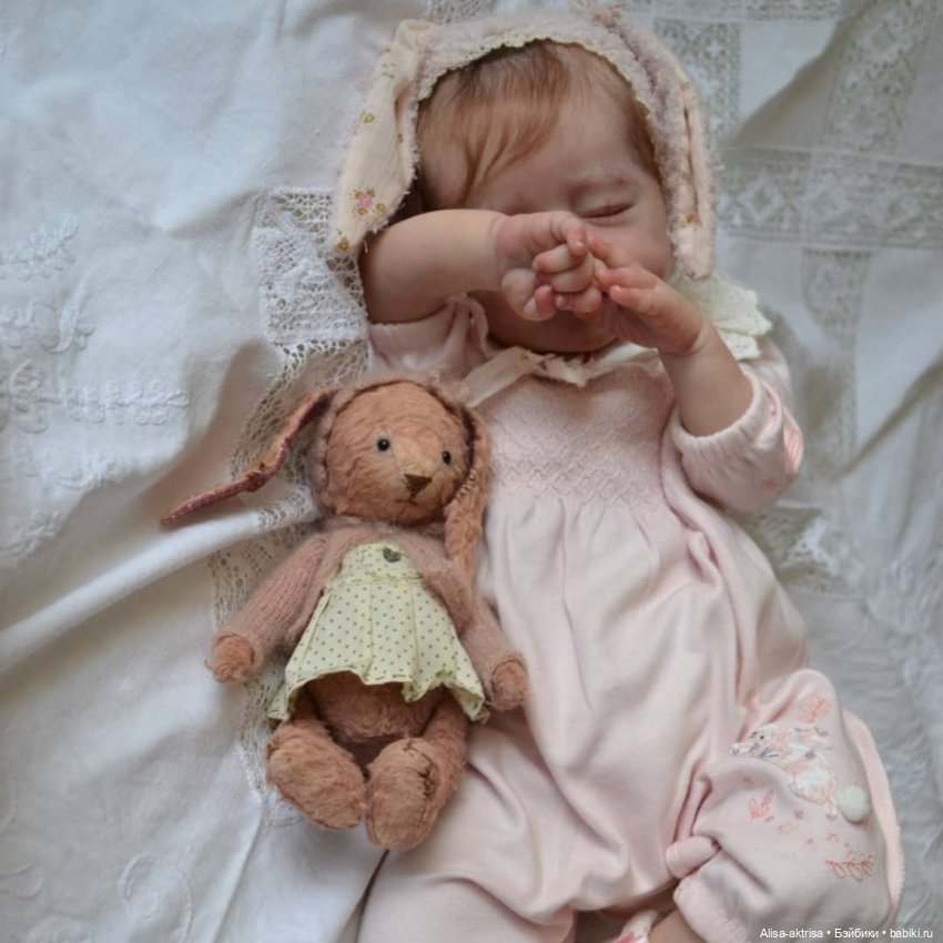 Зайка Амелия. Кукла реборн Анны Морозовой