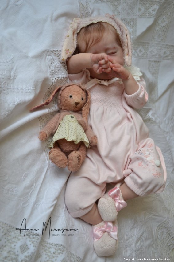 Зайка Амелия. Кукла реборн Анны Морозовой (фото 3)