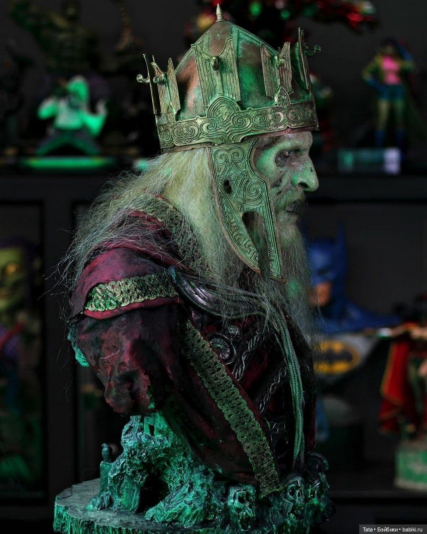 Скульпт - Joop Bongaerts Creations, кастомный полноразмерный бюст Короля Мертвецов из "Властелина Колец" (фото 6)