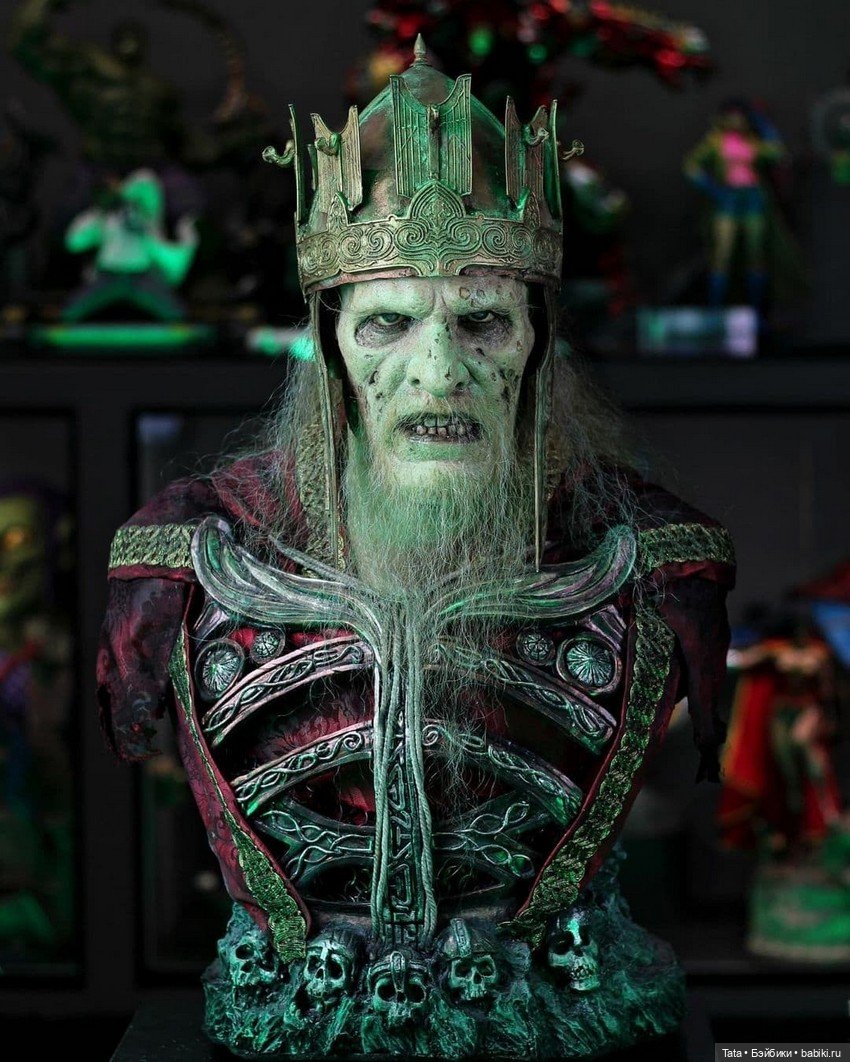 Скульпт - Joop Bongaerts Creations, кастомный полноразмерный бюст Короля Мертвецов из "Властелина Колец" (фото 2)