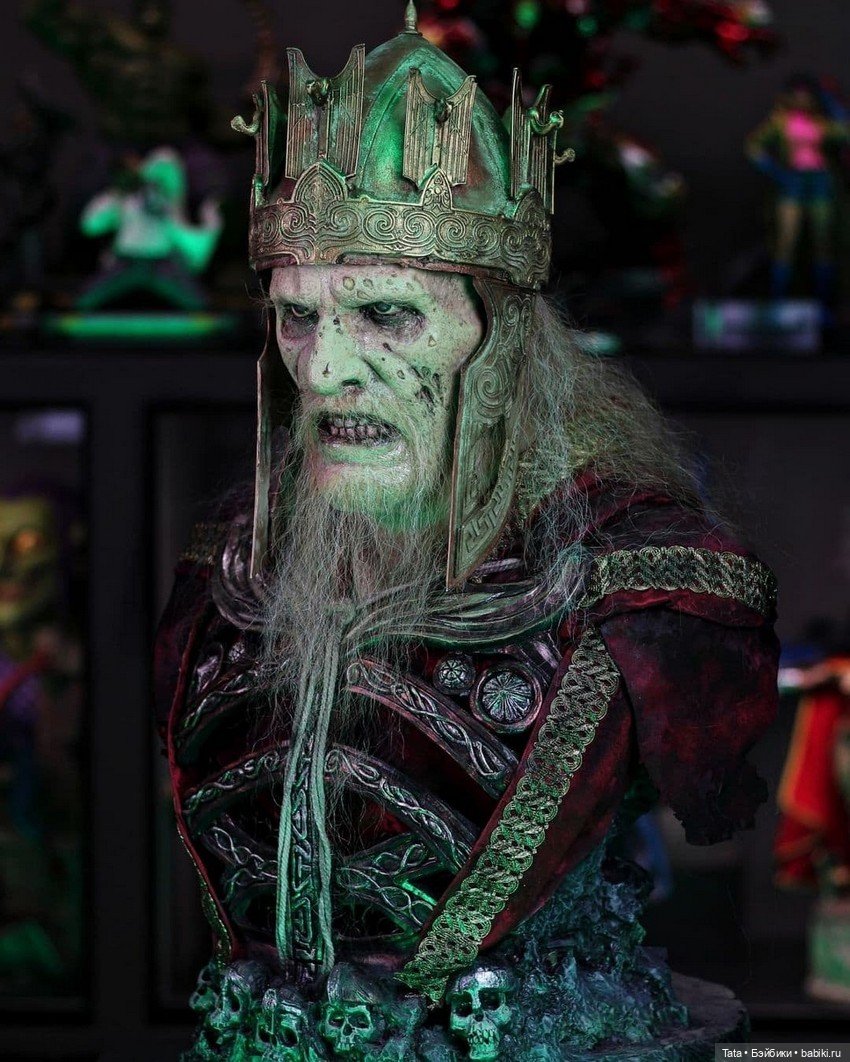 Скульпт - Joop Bongaerts Creations, кастомный полноразмерный бюст Короля Мертвецов из "Властелина Колец" (фото 3)