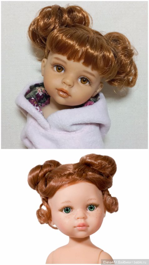 Кристюша-зайка — ООАК Paola Reina (Паола Рейна) и испанских кукол: перерисовка (фото 7)