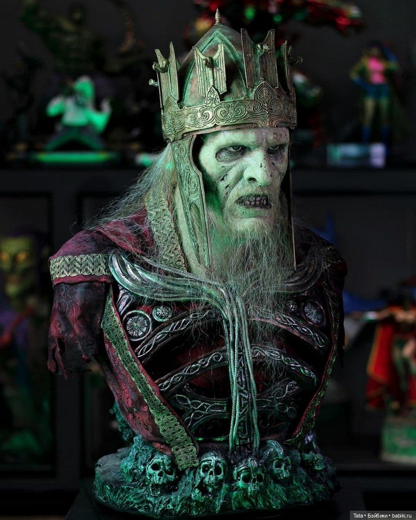 Скульпт - Joop Bongaerts Creations, кастомный полноразмерный бюст Короля Мертвецов из "Властелина Колец" (фото 4)