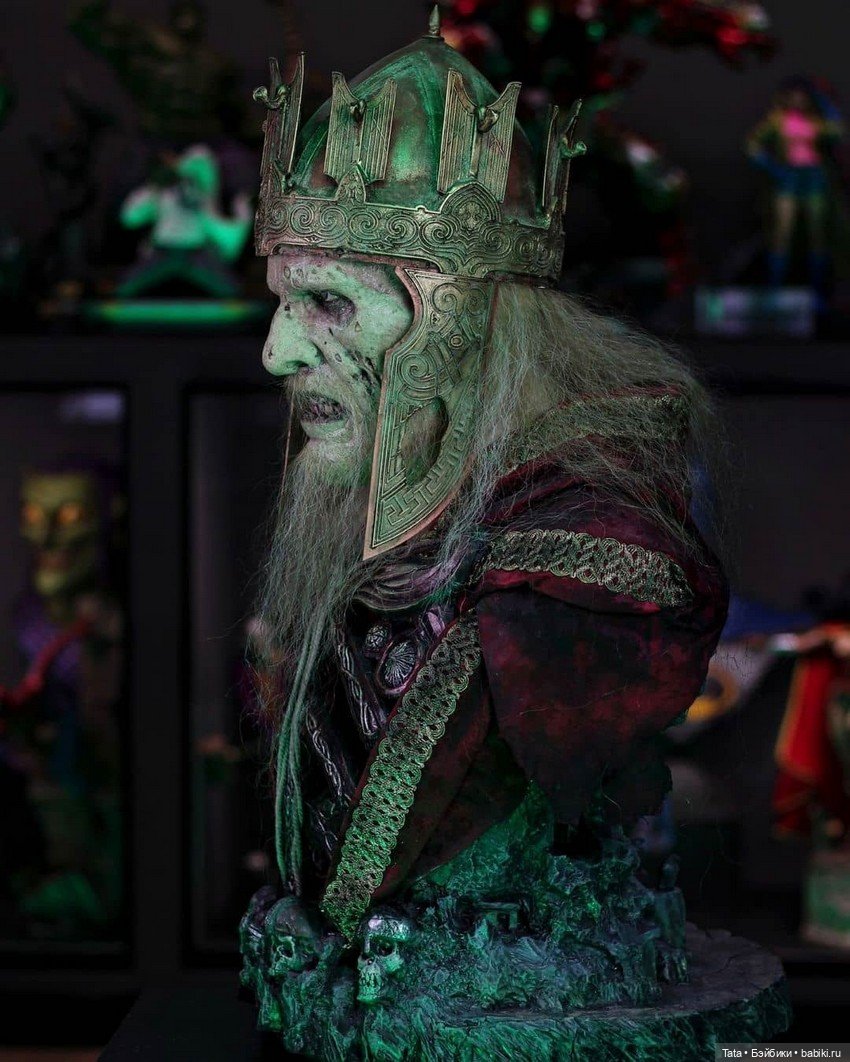 Скульпт - Joop Bongaerts Creations, кастомный полноразмерный бюст Короля Мертвецов из "Властелина Колец"
