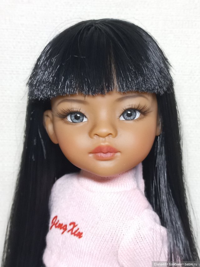 Чёрная пантера Мейли — ООАК Paola Reina (Паола Рейна) и испанских кукол: перерисовка (фото 3)