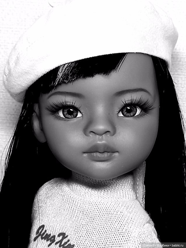 Чёрная пантера Мейли — ООАК Paola Reina (Паола Рейна) и испанских кукол: перерисовка (фото 4)