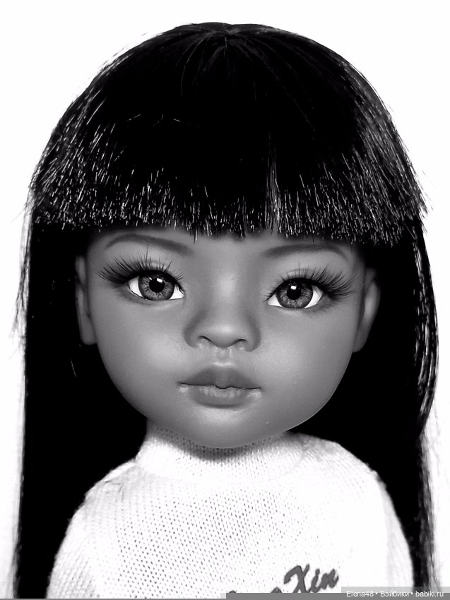 Чёрная пантера Мейли — ООАК Paola Reina (Паола Рейна) и испанских кукол: перерисовка