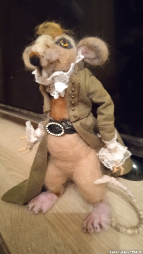 Игрушки из шерсти Мистер крыс (фото 3)