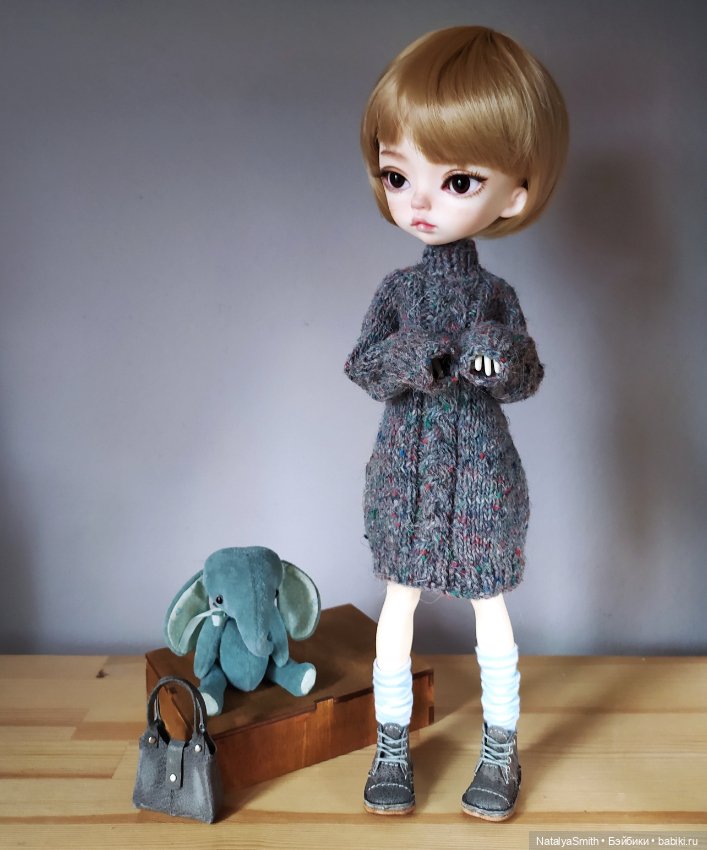 Анютка и слоник — Куклы DIM (Doll in Mind): корейские BJD (БЖД) (фото 2)