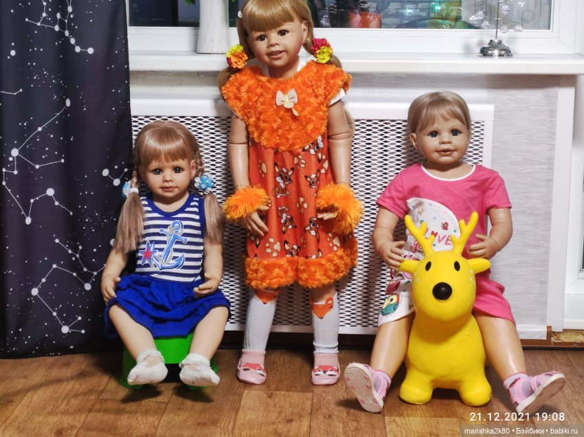 Зимние фото моих больших кукол