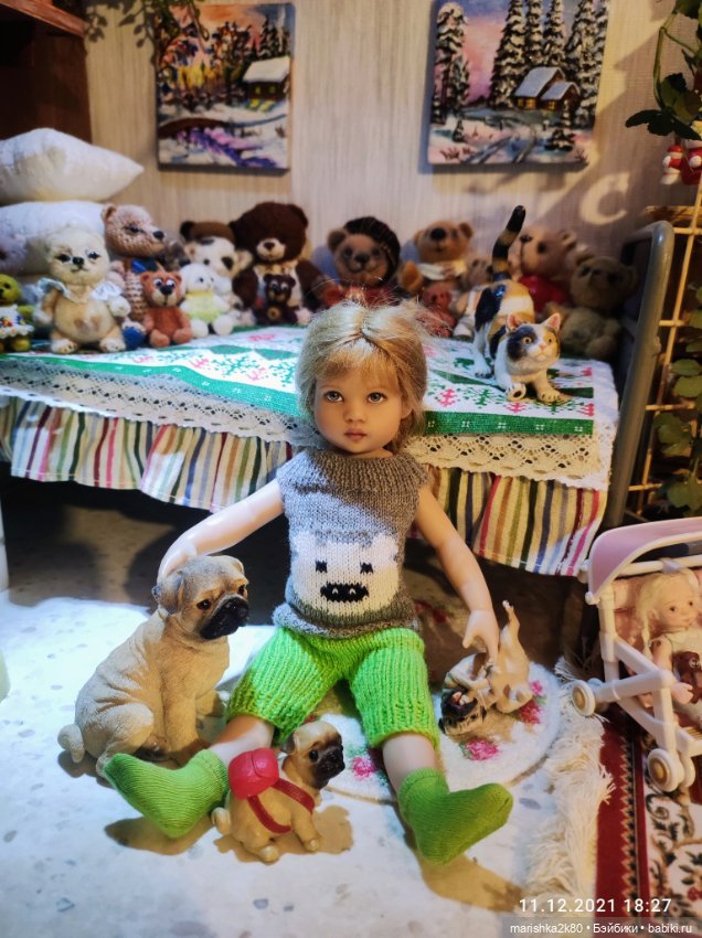 Зима у моих мелких кукол — Куклы Kathe Kruse (Кате/Кэте Крузе): фото