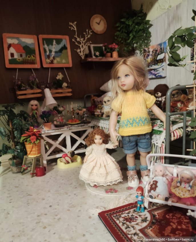 Зима у моих мелких кукол — Куклы Kathe Kruse (Кате/Кэте Крузе): фото