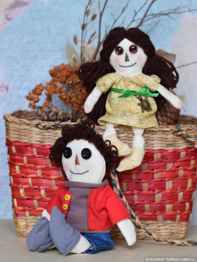 Груша и Гоша — Авторские текстильные куклы: Вальдорфские (фото 4)
