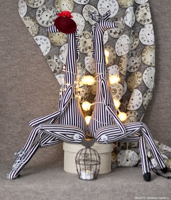 Стильные жирафы — Авторские текстильные куклы: Вальдорфские (фото 3)