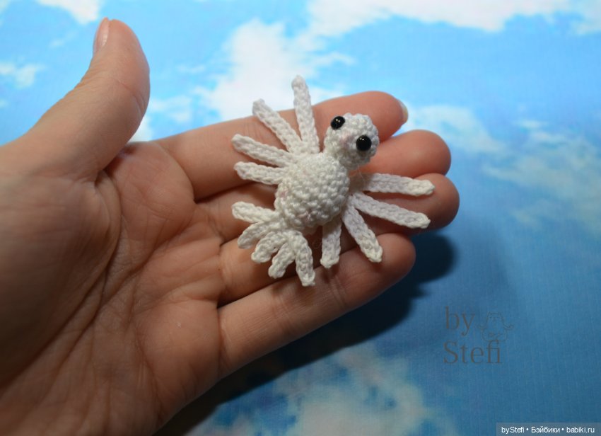 Брошка "Голубка" — Вязаные игрушки и амигуруми: крючком (фото 5)