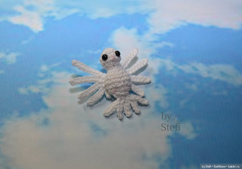 Брошка "Голубка" — Вязаные игрушки и амигуруми: крючком