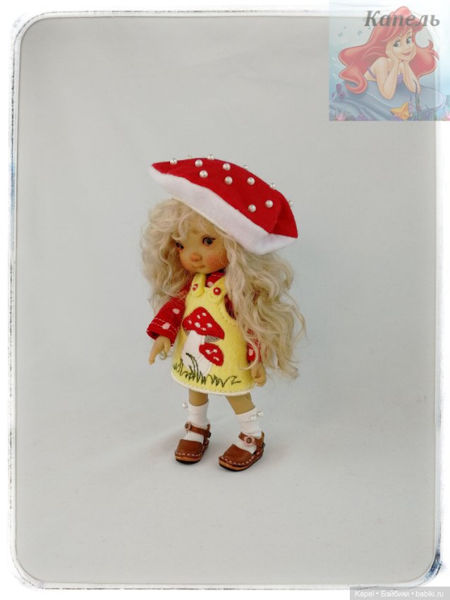 Два микро-мухоморчика — Одежда и обувь для кукол своими руками: фото