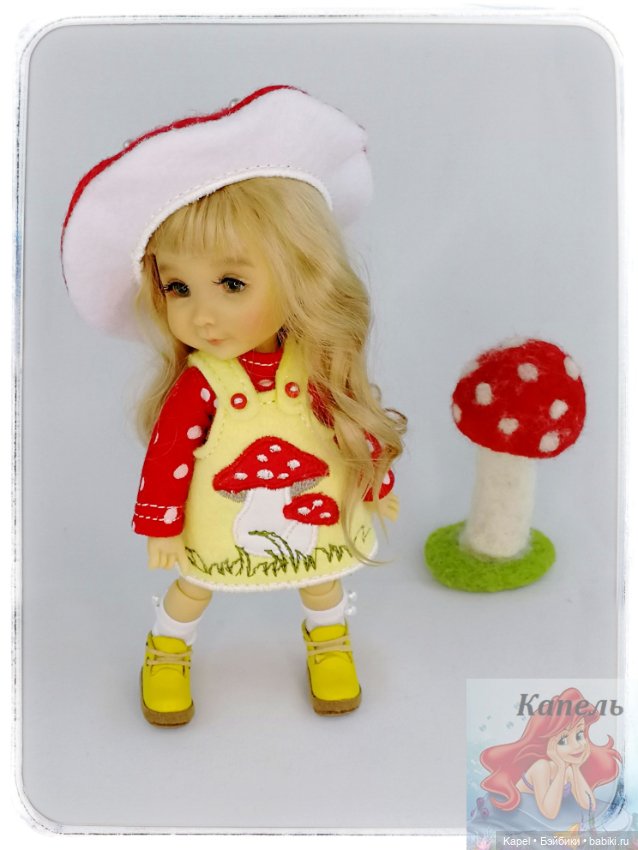Два микро-мухоморчика — Одежда и обувь для кукол своими руками: фото