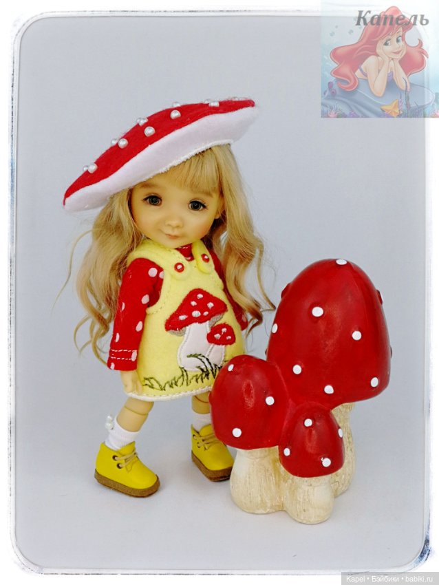 Два микро-мухоморчика — Одежда и обувь для кукол своими руками: фото