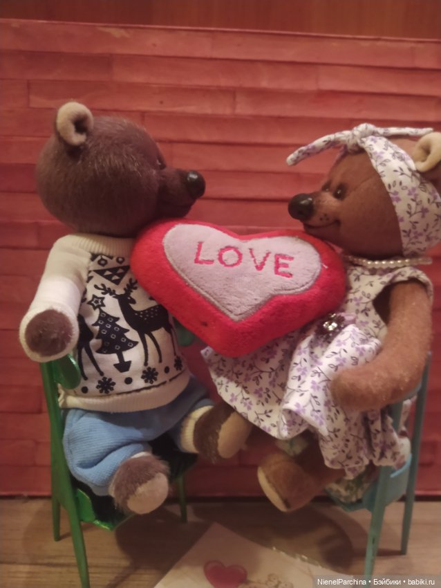 Маленькая история любви — Авторские мишки Тедди и друзья: фото (фото 3)