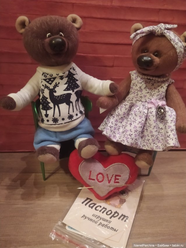 Маленькая история любви — Авторские мишки Тедди и друзья: фото (фото 4)