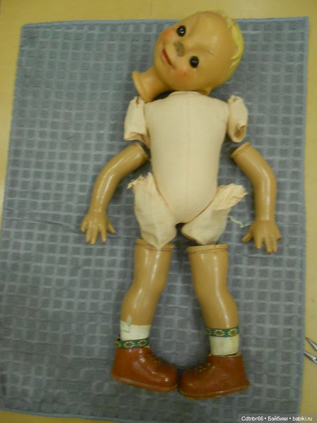 Возрождение опилочного Андрюшки - кинооператора + Реставрация родной одежды (фото 9)