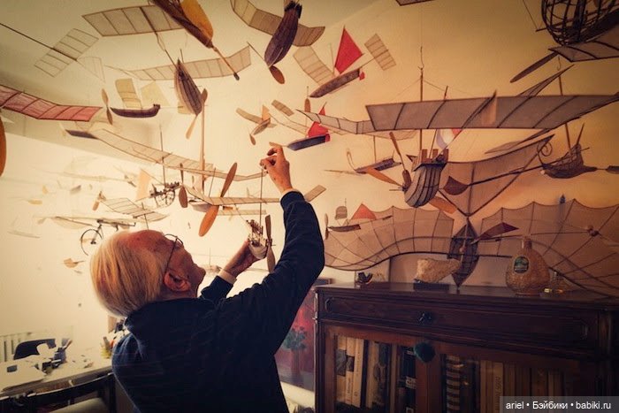 Сотни летучих кораблей в сказочной мастерской Луиджи Прина (Luigi Prina) (фото 8)