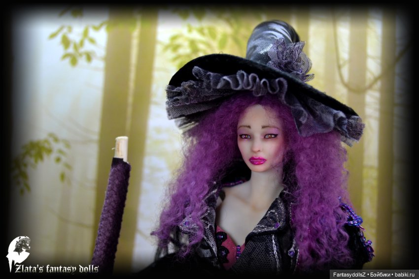 Ведьмочка Ева. Авторская шарнирная кукла от Zlata's fantasy dolls