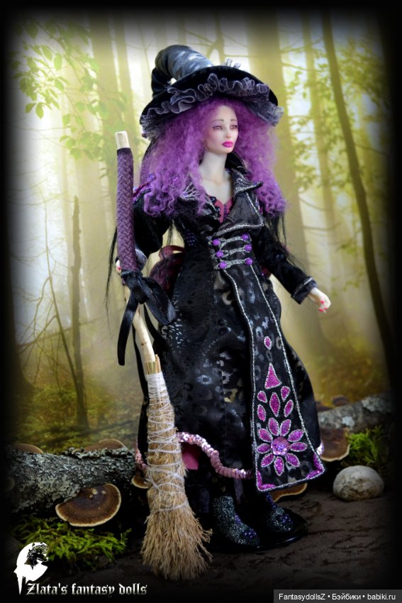 Ведьмочка Ева. Авторская шарнирная кукла от Zlata's fantasy dolls (фото 5)