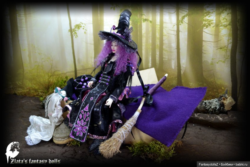 Ведьмочка Ева. Авторская шарнирная кукла от Zlata's fantasy dolls (фото 2)